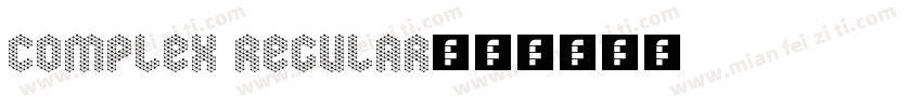 complex regular字体转换